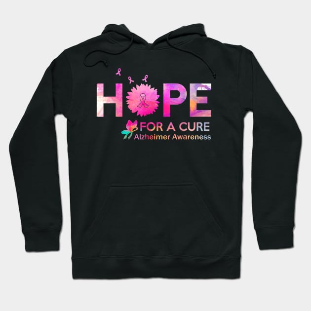 Hope For A Cure Alzheimer Awareness Hoodie by jordanfaulkner02